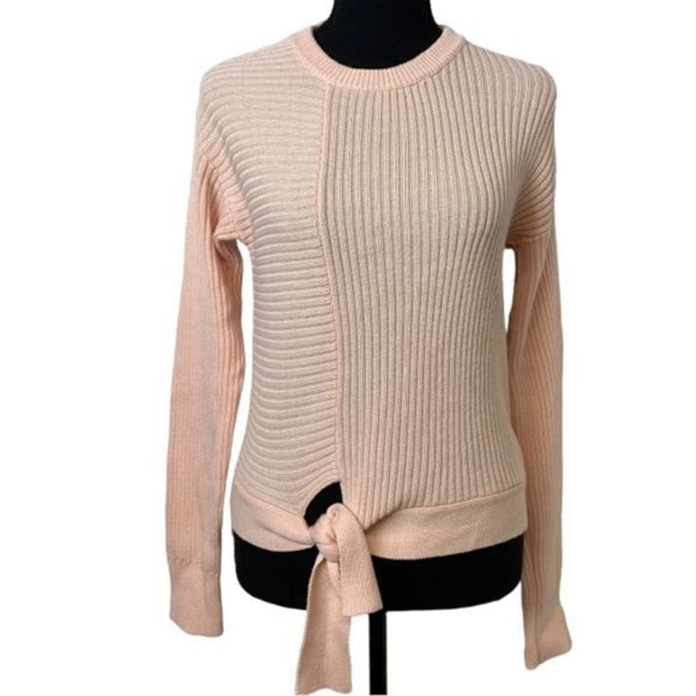 #160 HEARTLOOM pink tie knot sweater